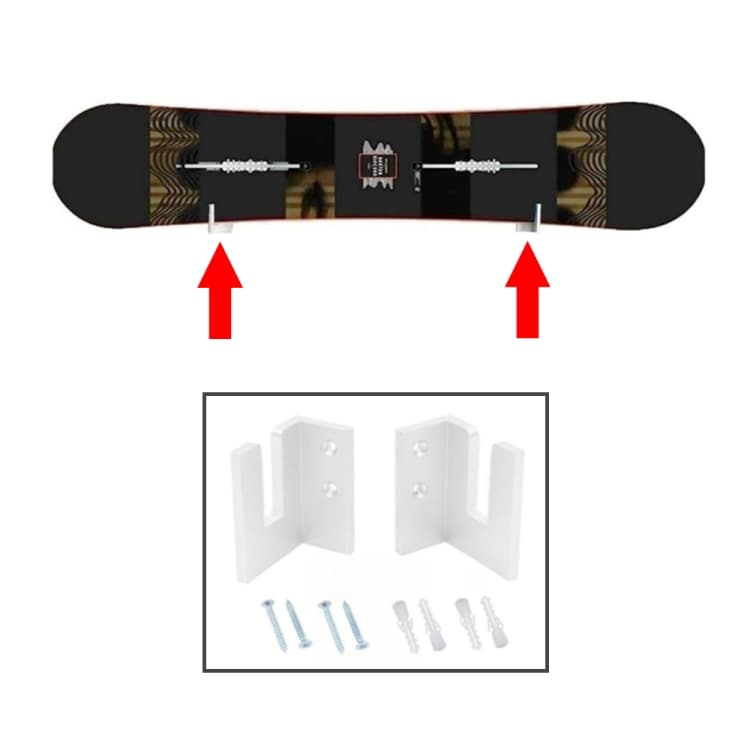 Väggfäste för skateboard i akryl