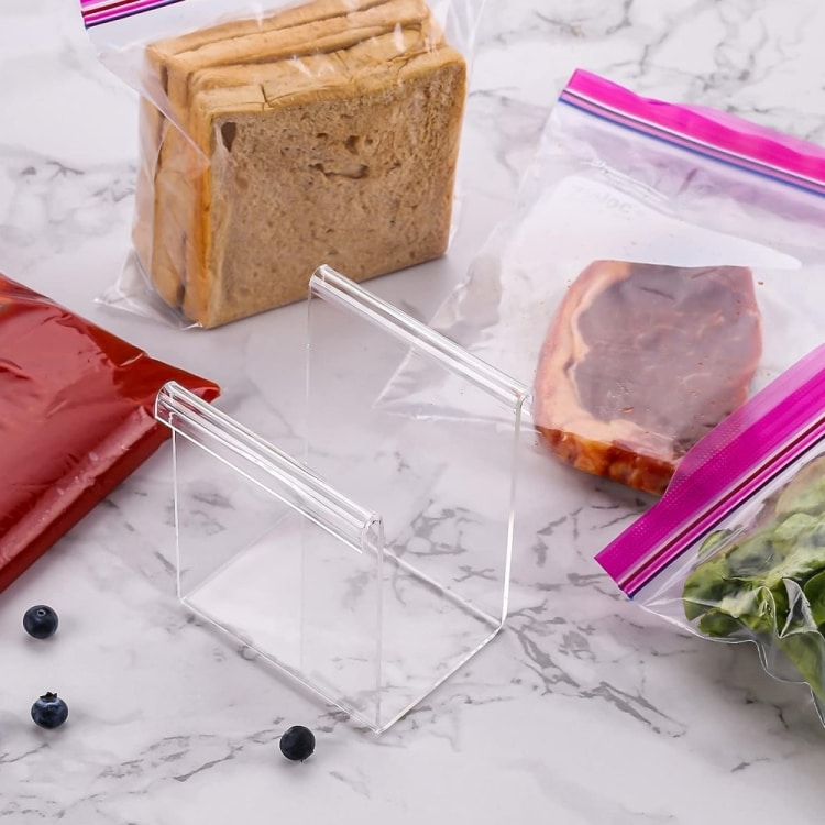 Hållare för zip-plastpåsar 2-pack