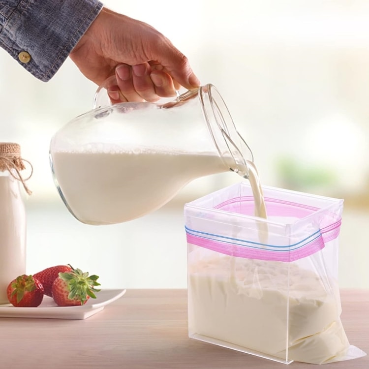 Hållare för zip-plastpåsar 2-pack
