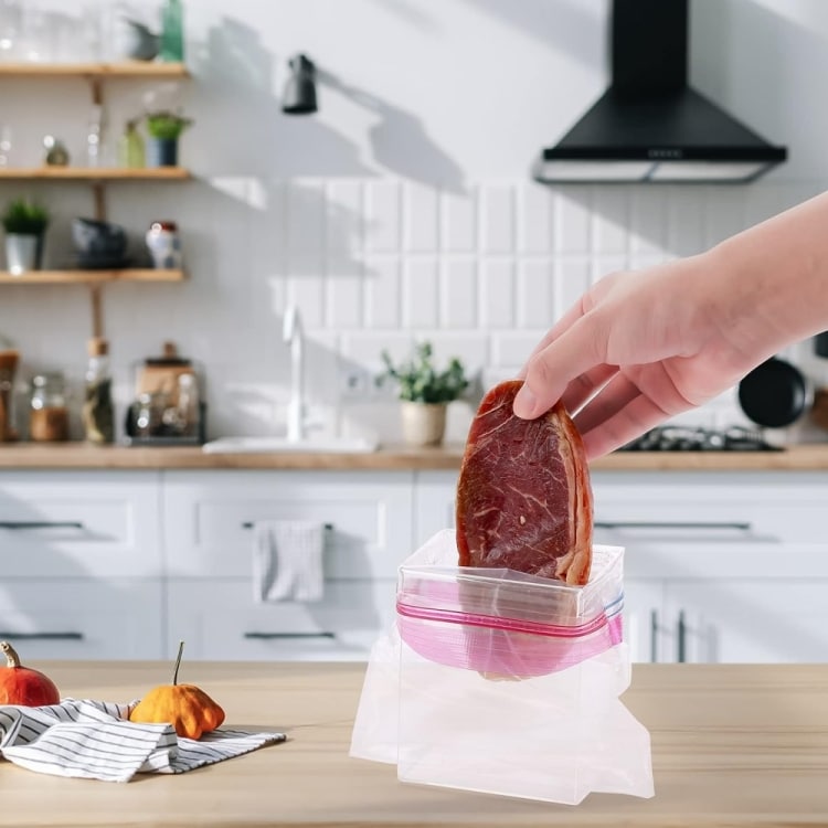 Hållare för zip-plastpåsar 2-pack