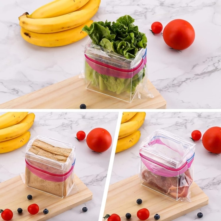 Hållare för zip-plastpåsar 2-pack