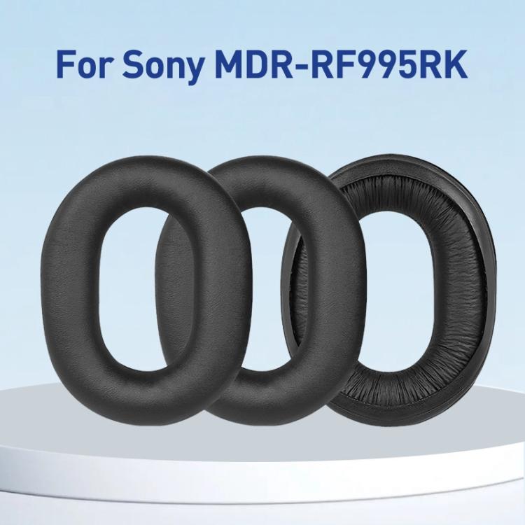 Öronkuddar i konstläder till Sony MDR-RF995R / WH-RF400R - Svart