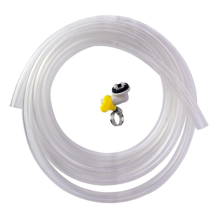 Dräneringsslang med adapter & klämma till luftvärmepump/luftkonditionering 15 mm - 3 m