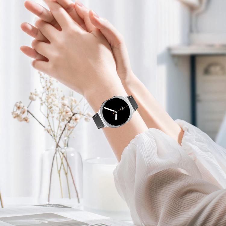 Läderarmband till Samsung Galaxy Watch8 / Watch8 Classic - Svart