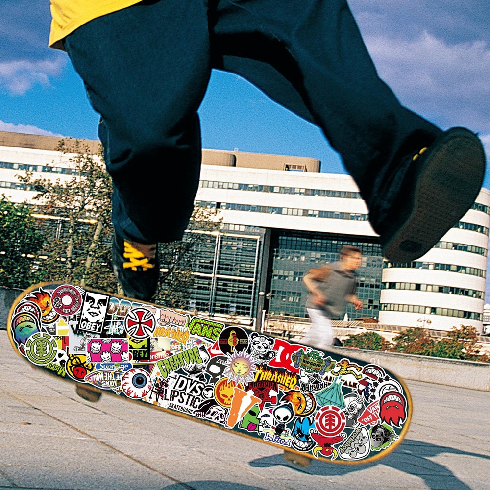 Klistermärken med Skatetema 100-pack