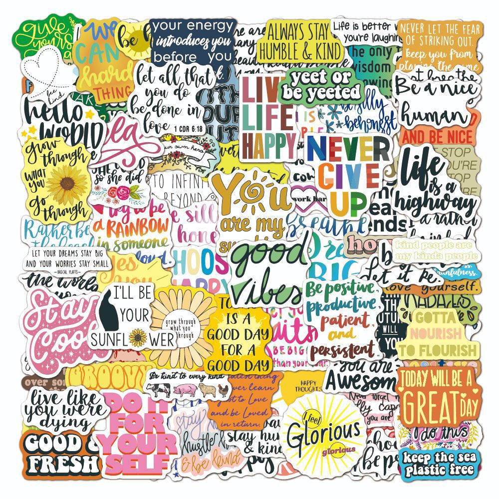 Klistermärken med positiv energi 100-pack