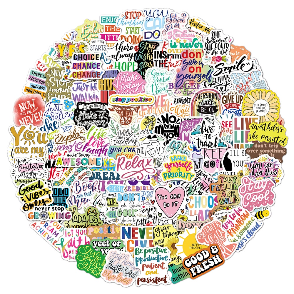 Klistermärken med positiv energi 200-pack