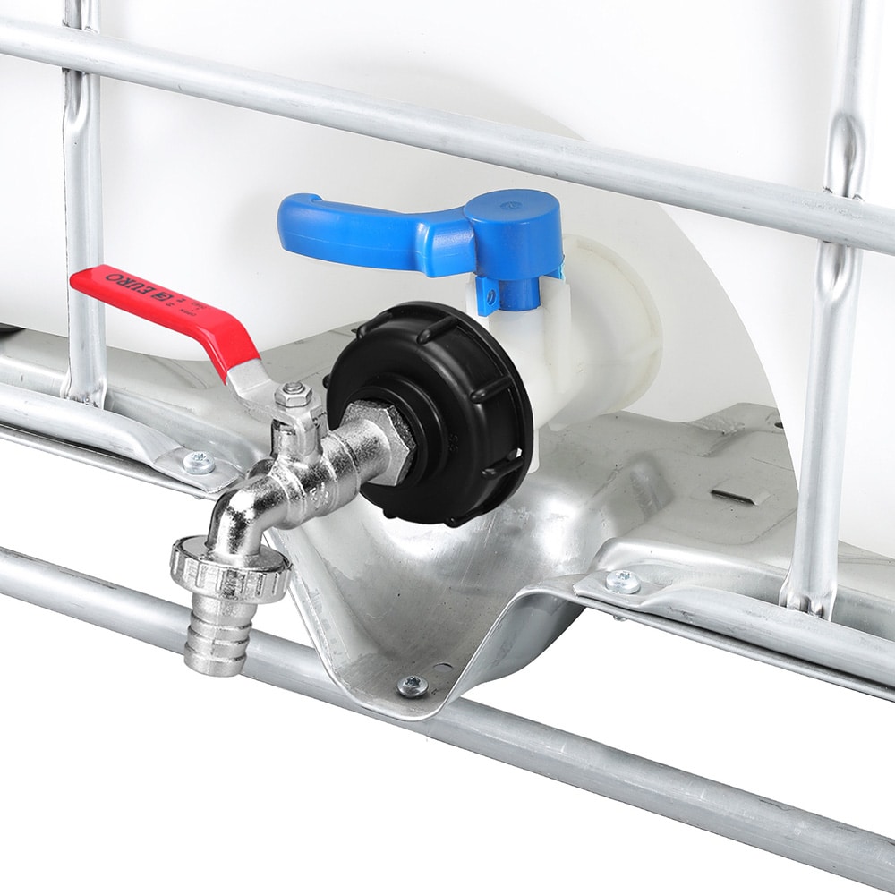 Kran til IBC-tank med 20 mm slangetilslutning