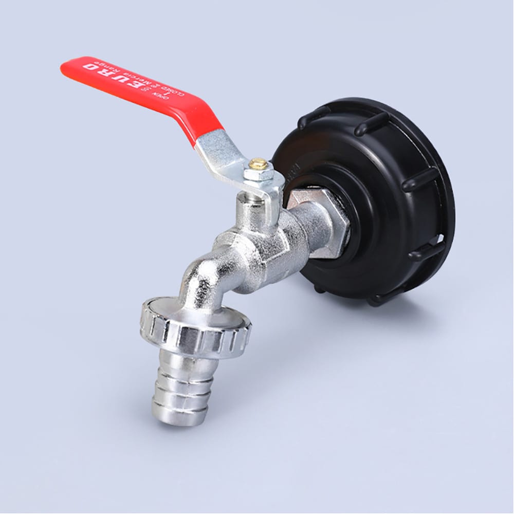 Kran till IBC-tank med 20mm slangkoppling