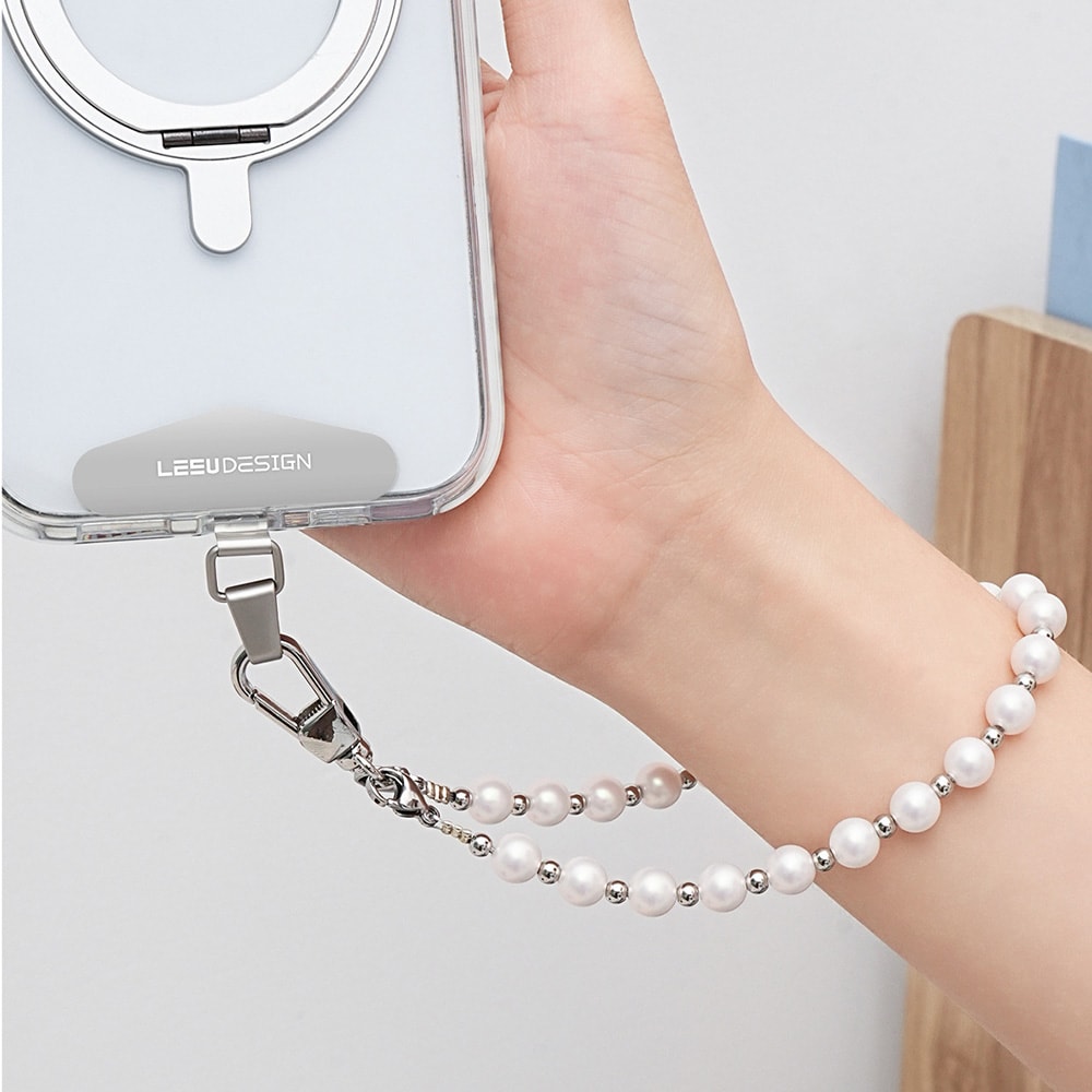 Lanyard med pärlor till smartphone 28 cm