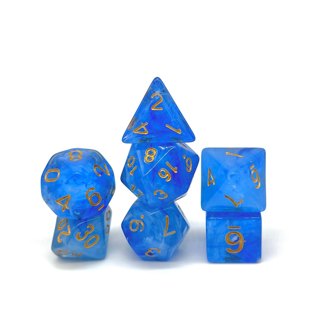 Tärningar till Dungeons & Dragons 7-pack - Blå