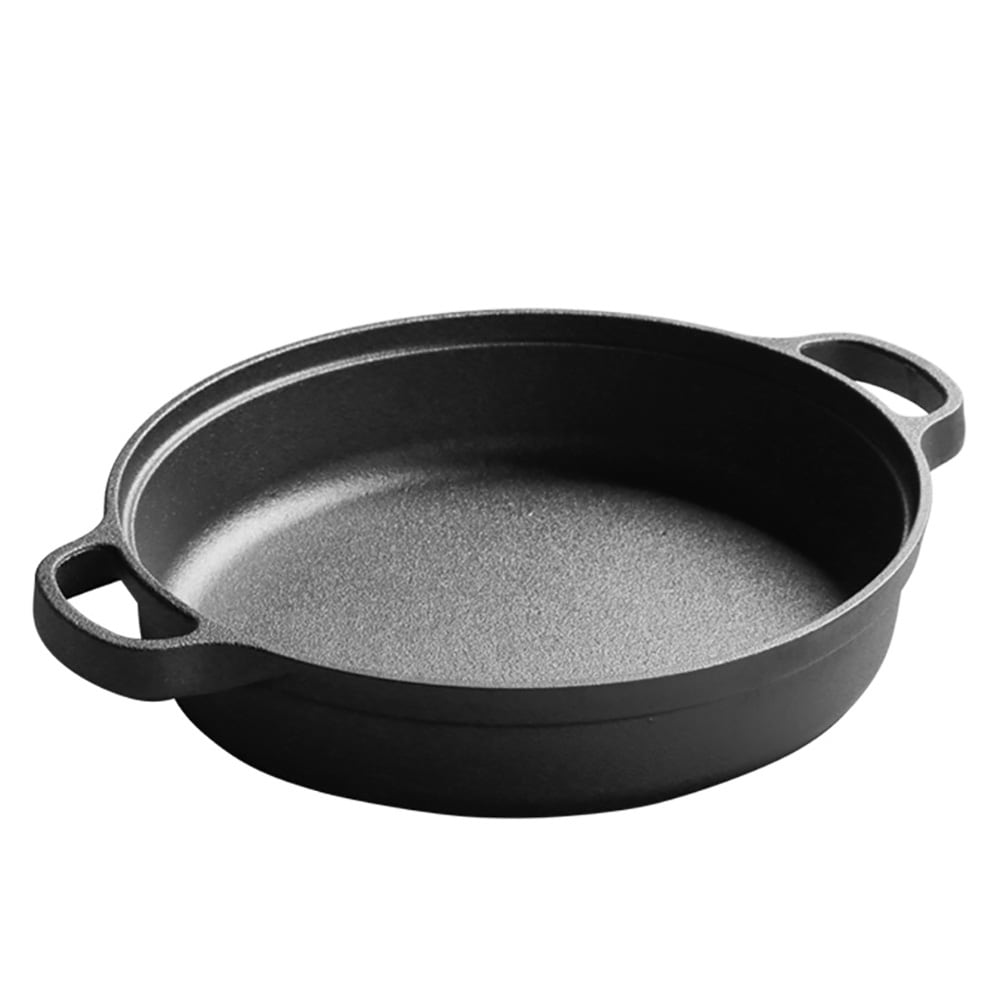 Støbejernsgryde med trælåg 35 cm