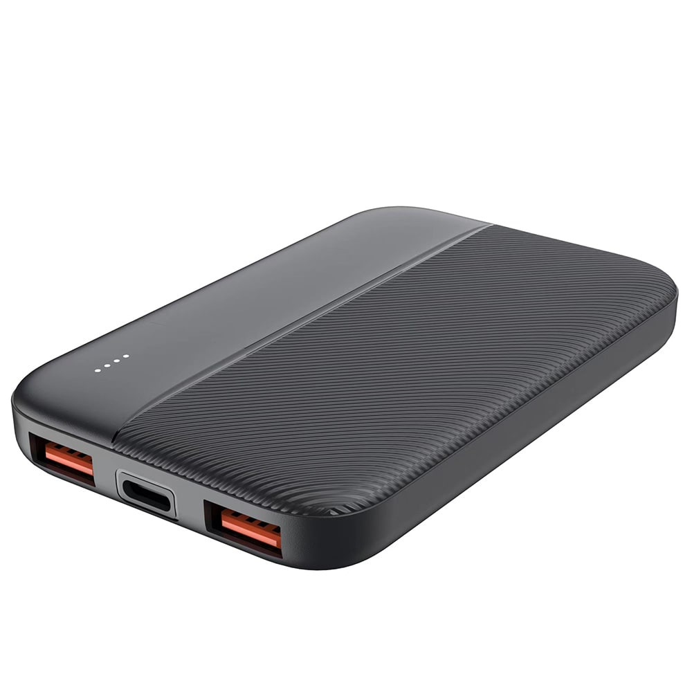 United PB2502 powerbank 5000 mAh med USB-A och USB-C - Svart