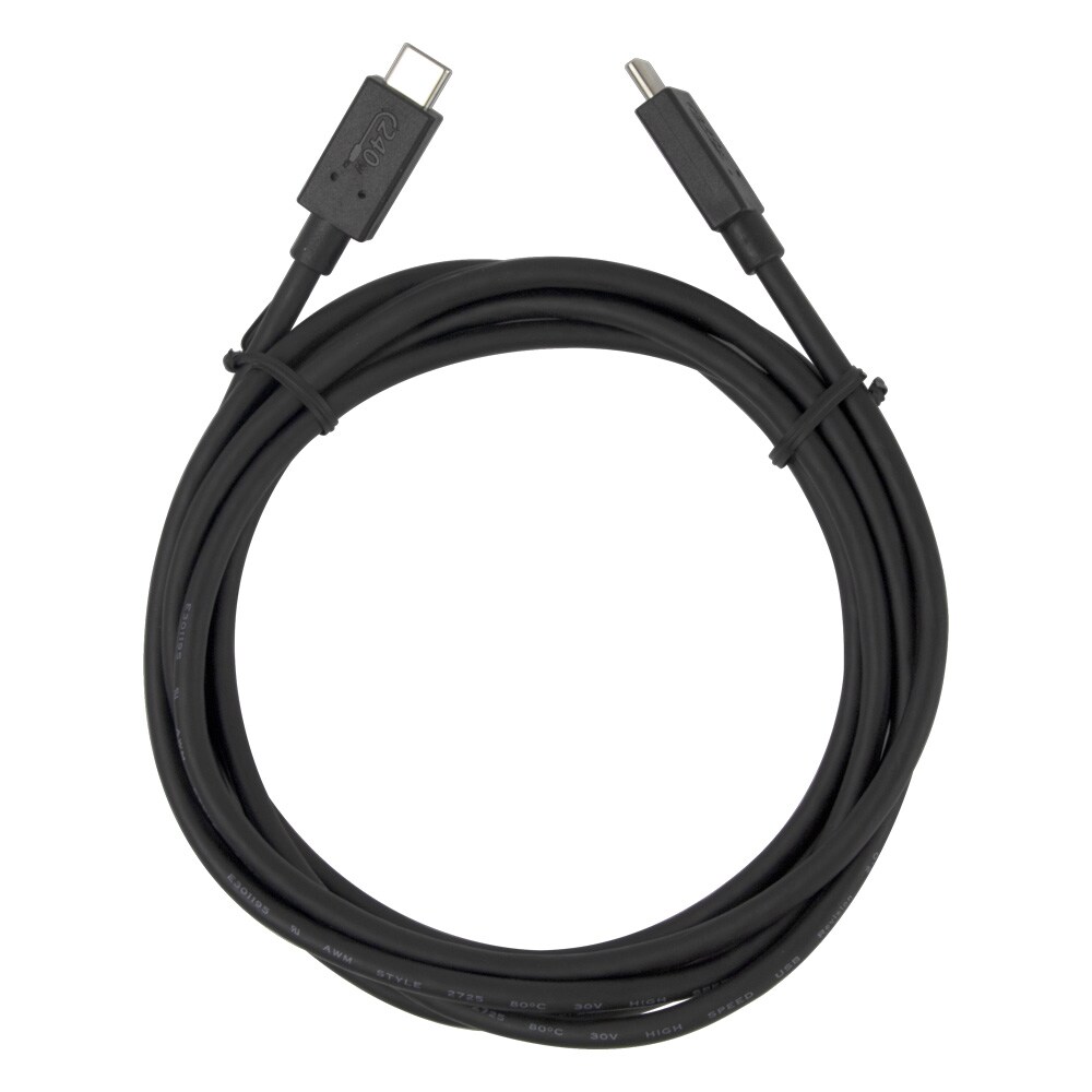 Deltaco USB-C-Kabel 240W 2m - Svart