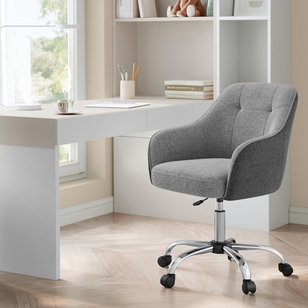 Kontorsstol med armstöd - Grå