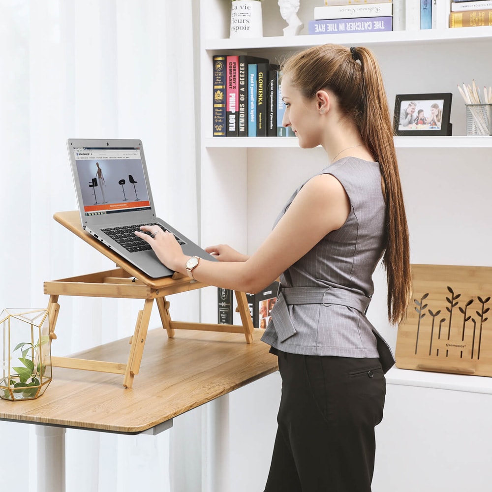 Laptopbord för sängen - Bambu