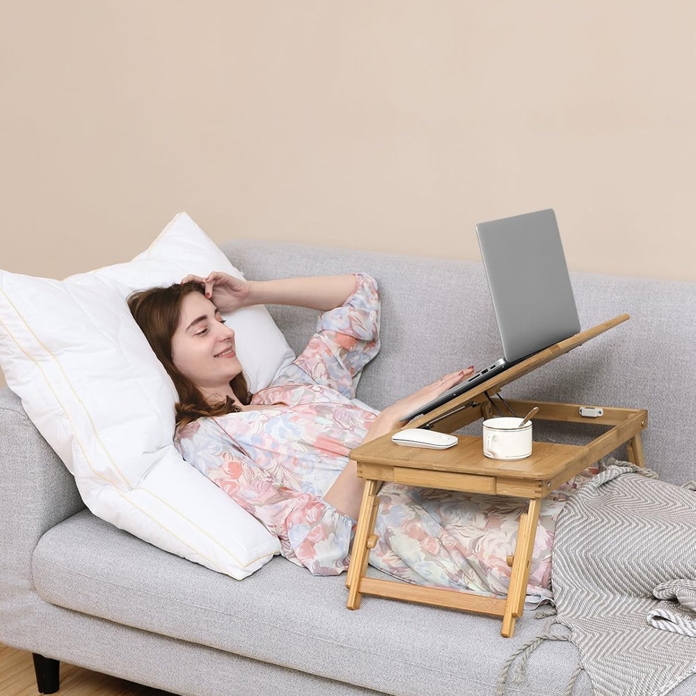 Laptopbord för sängen - Bambu