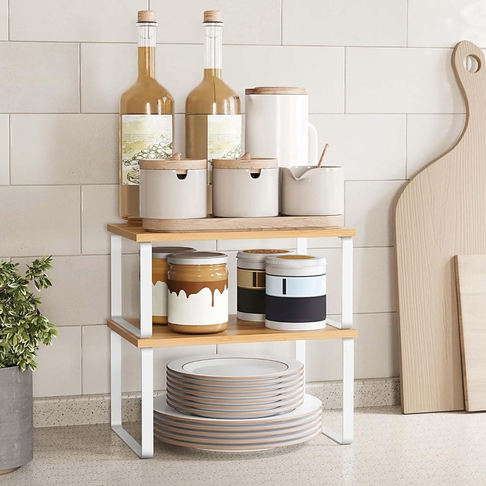 Stapelbar hylla för köksbänken