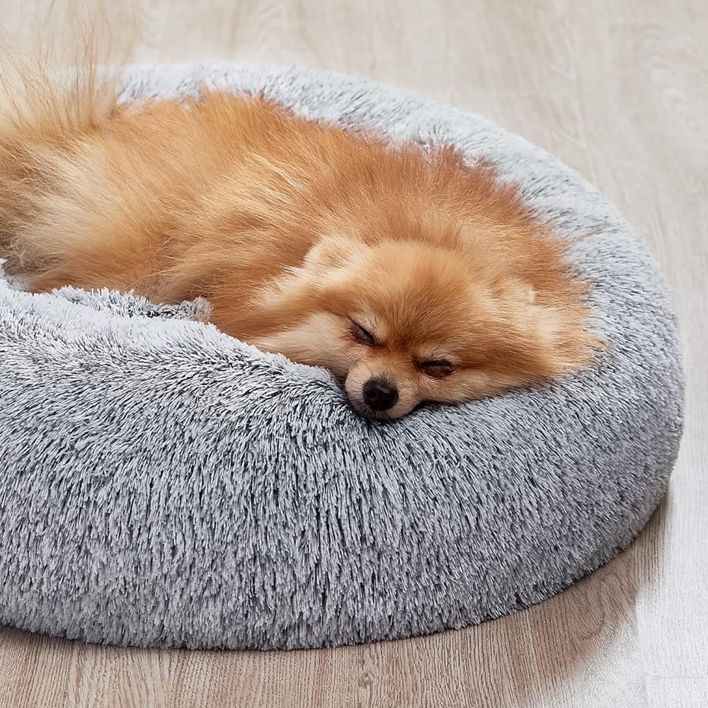 Fluffig Husdjurssäng 60cm - Grå