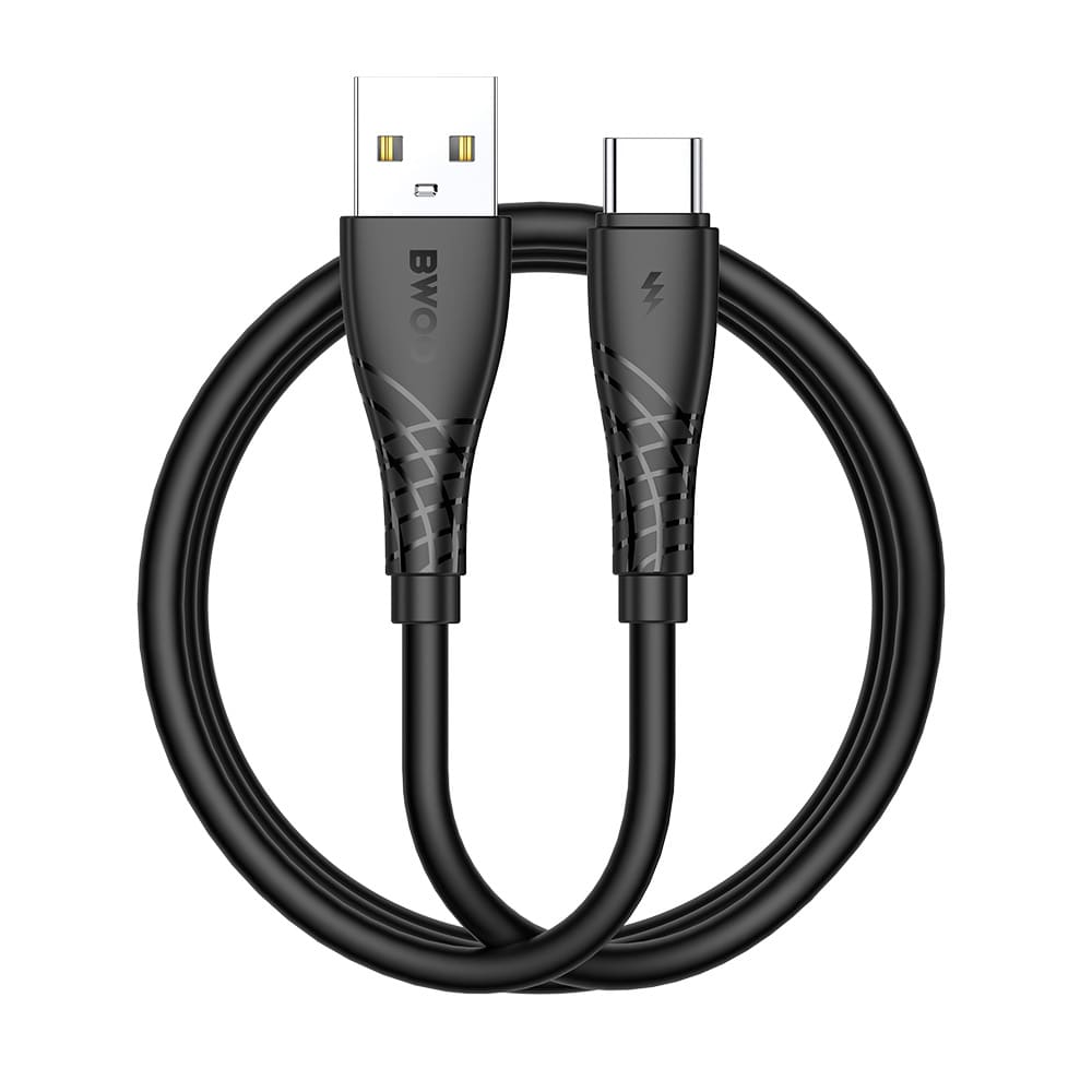 BWOO USB-kabel 27W - USB till USB-C 1m - Svart