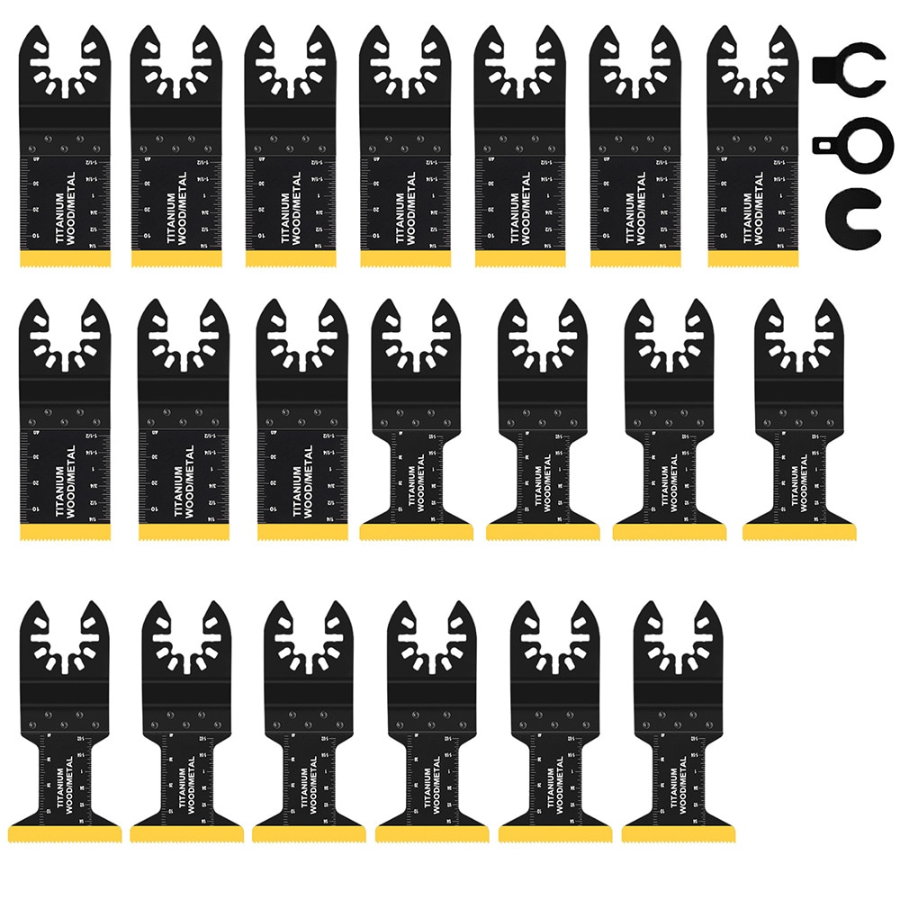 Sågblad till multiverktyg 23-pack – för trä, metall och plast