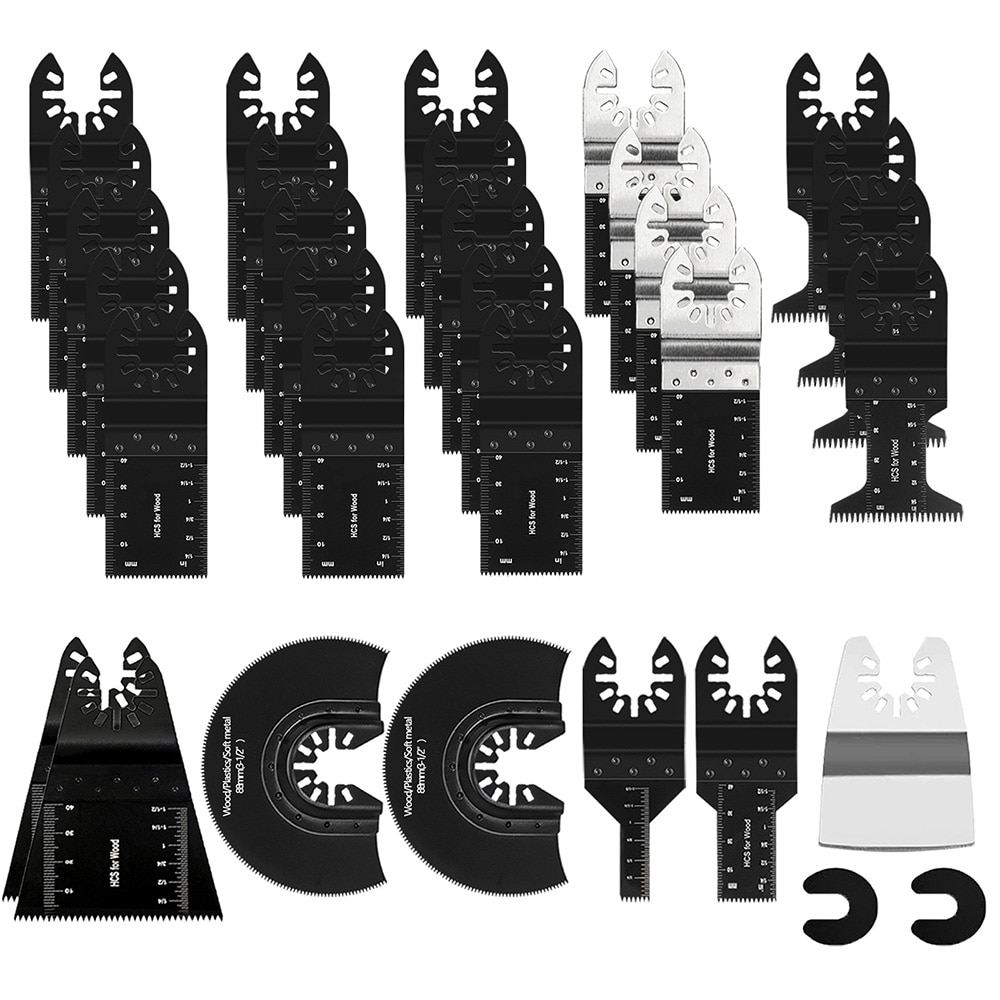 Sågblad till multiverktyg 31-pack – för trä, metall och plast