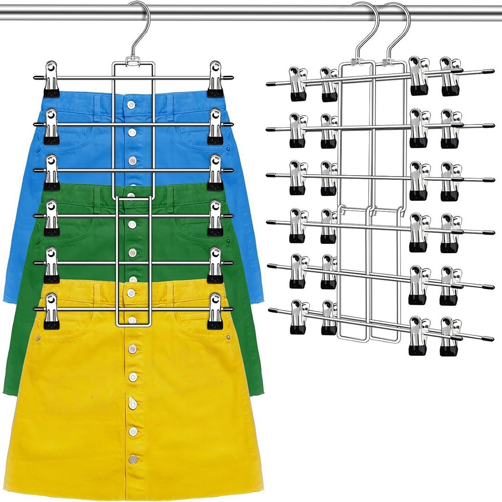 Byxhängare med 6 rader 2-pack