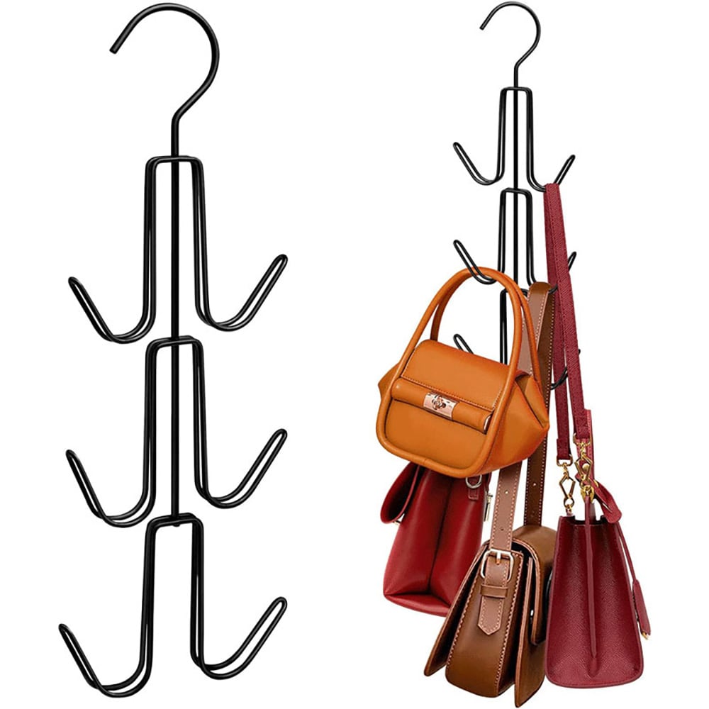 Stånghängare för handväskor 2-pack - Svart