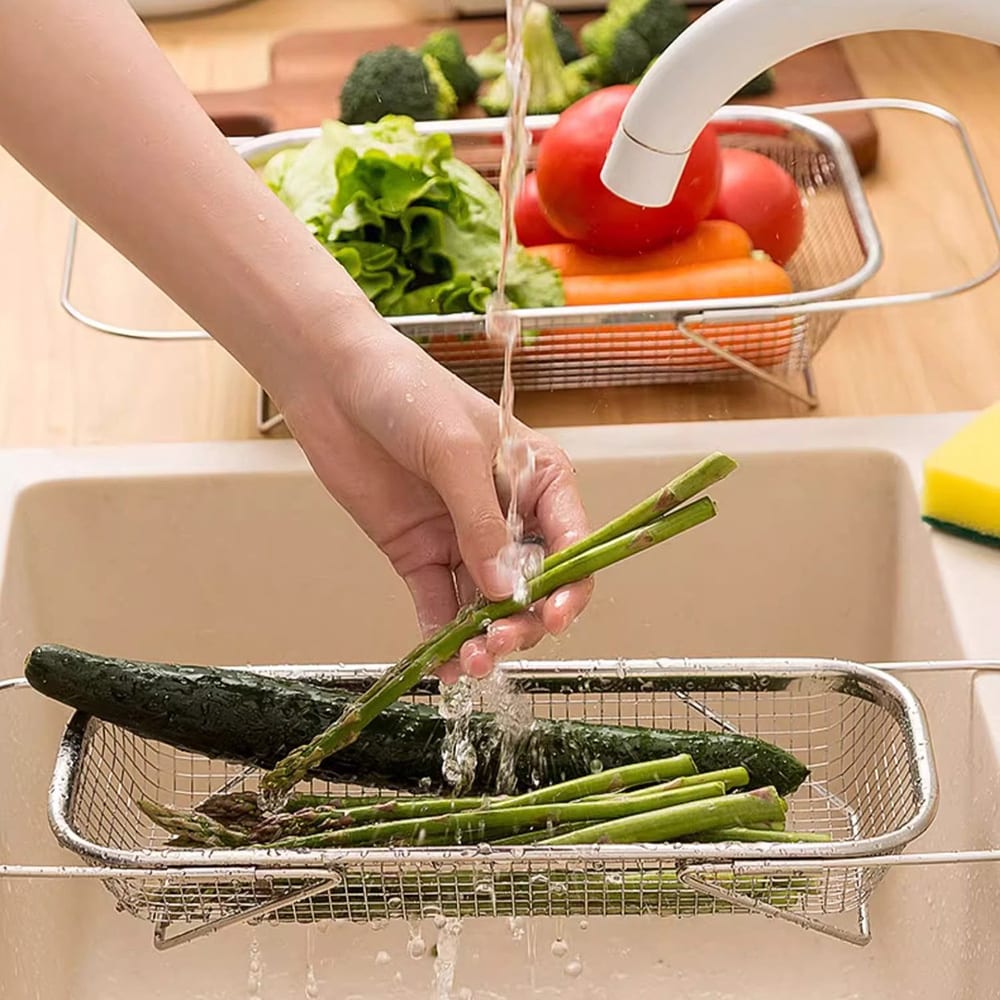 Rostfritt durkslag 31x12,5x6,5cm