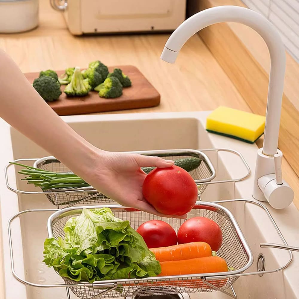 Rostfritt durkslag 34x24x7,5cm