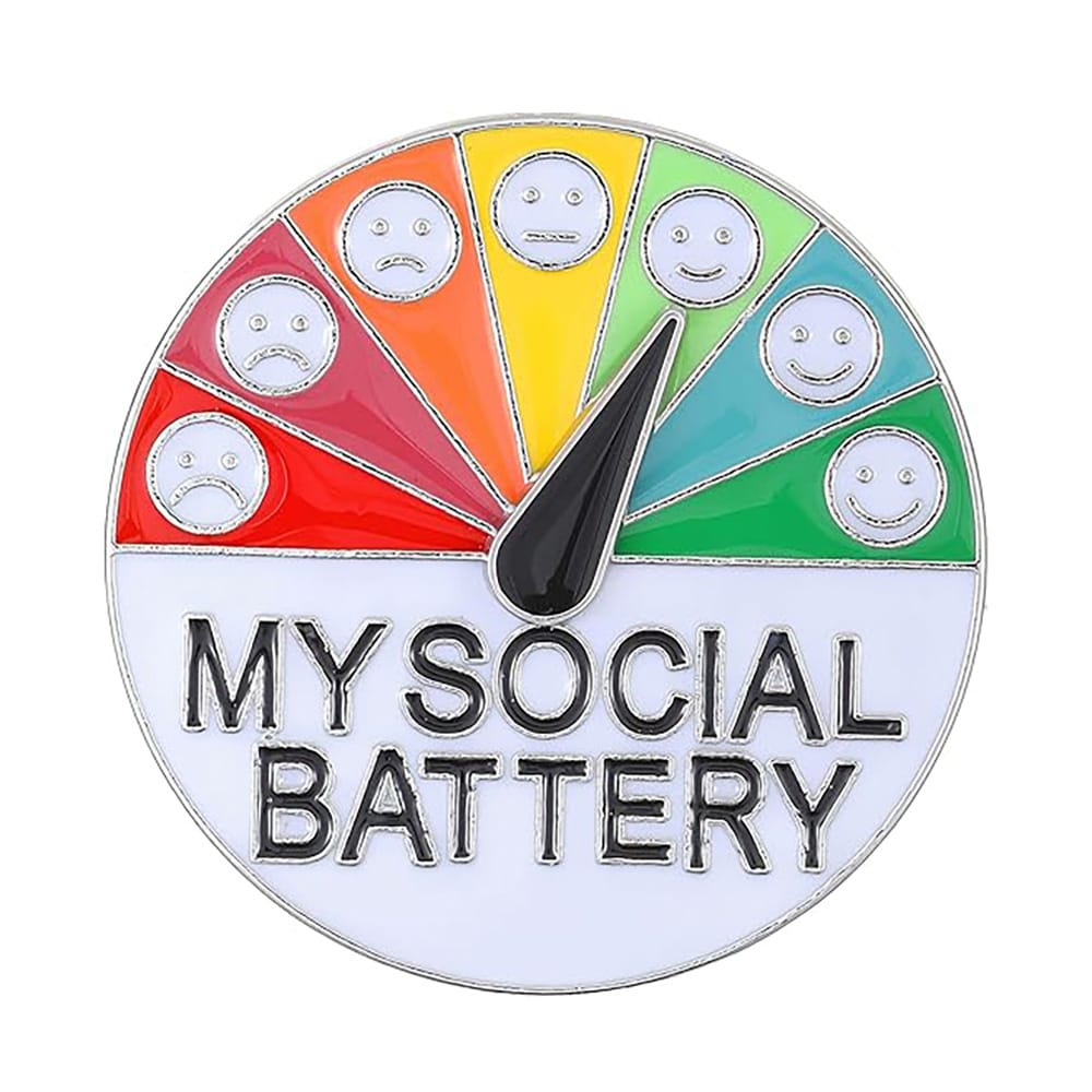 My Social Battery - Brosch