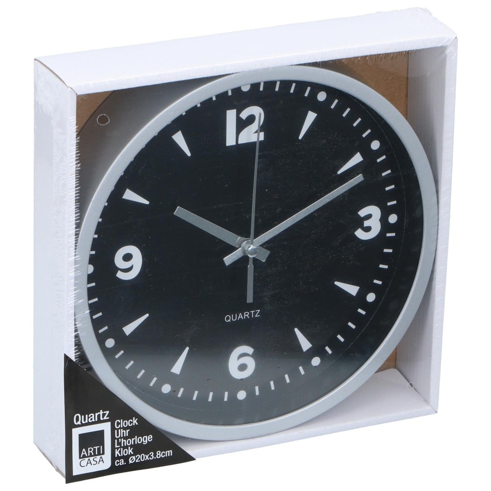 Liten väggklocka 20cm - Silver Ram