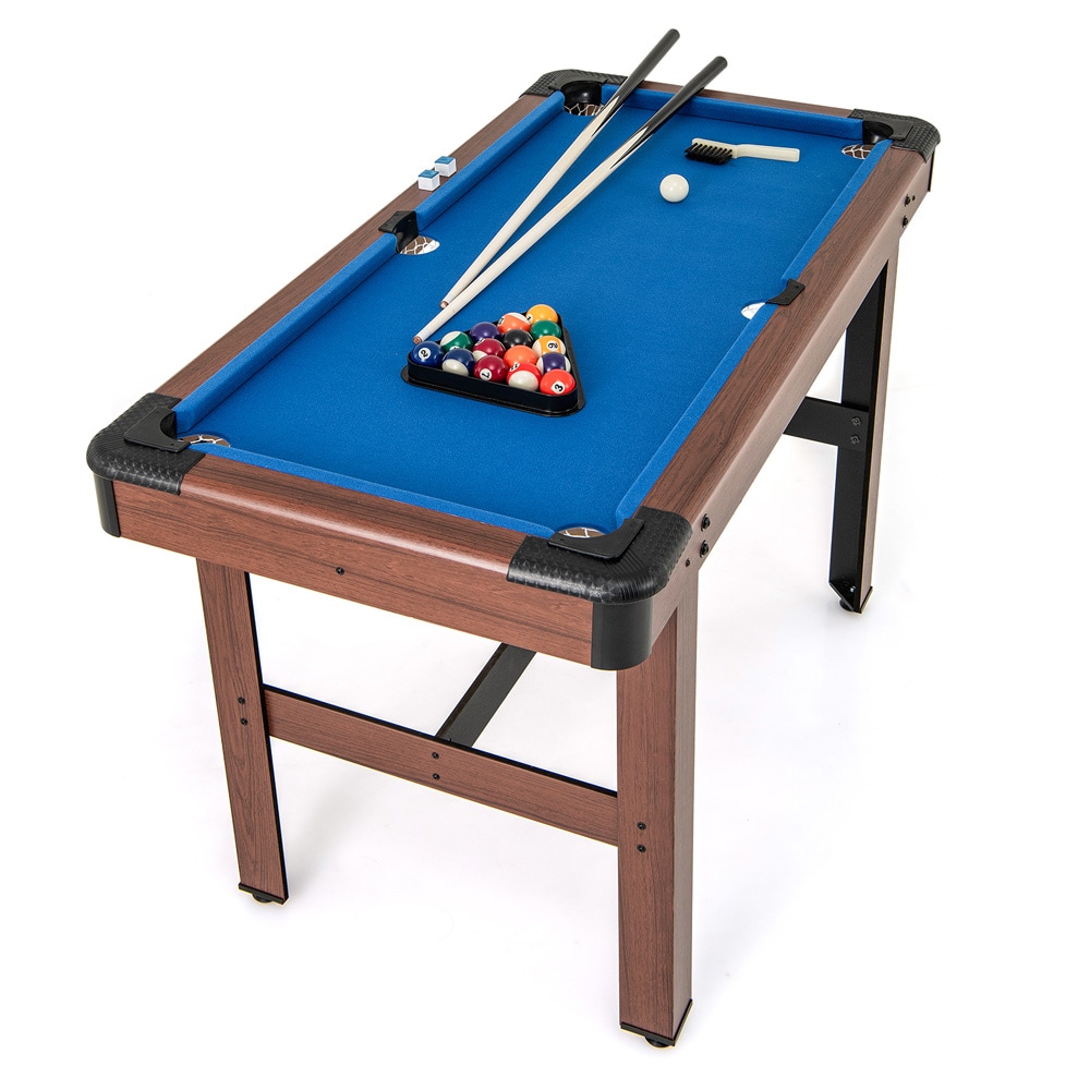 Biljardbord 122 cm med tillbehör / kompakt biljardspel för familjen / spelbord i trä för biljard