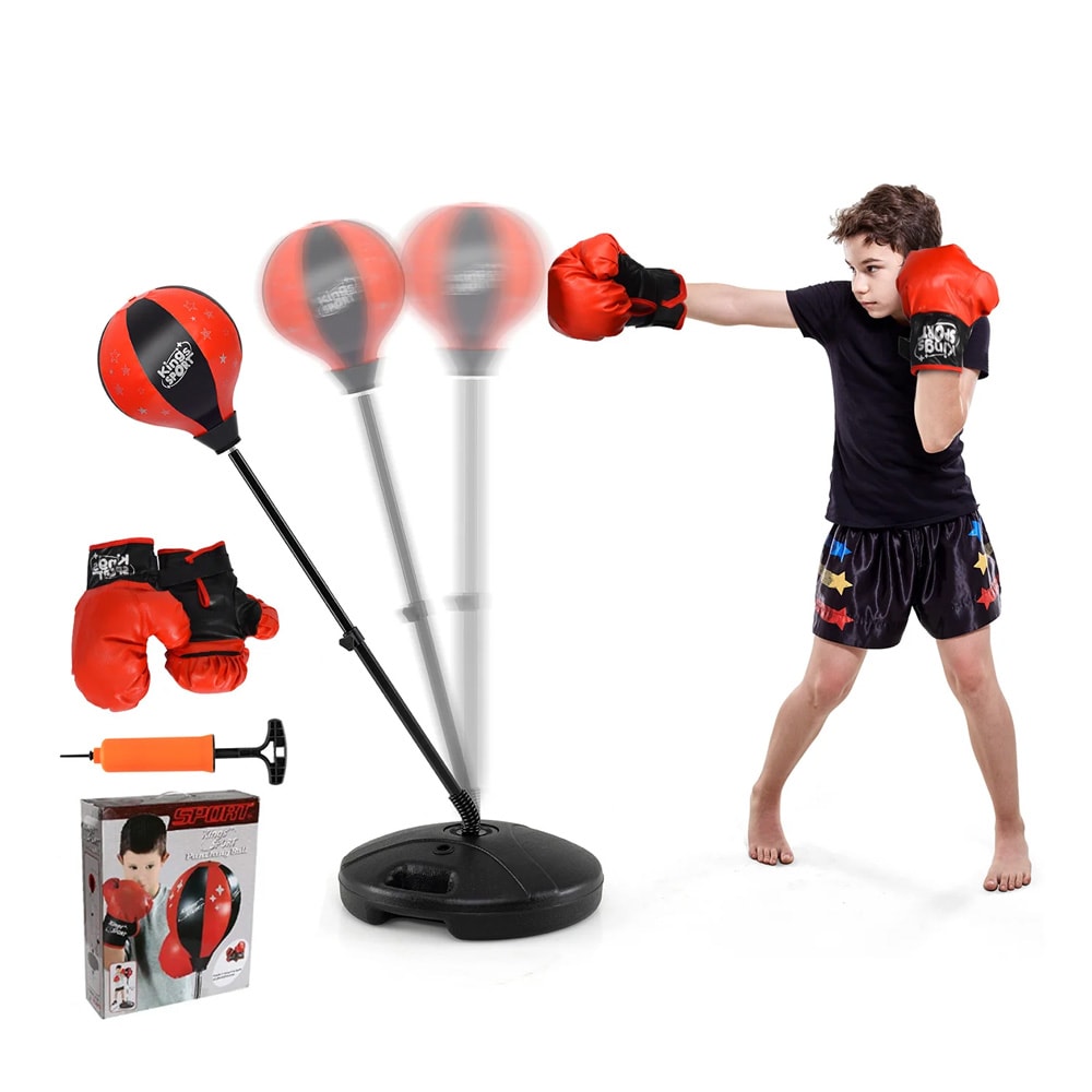 Boxningsset med stativ och handskar för barn