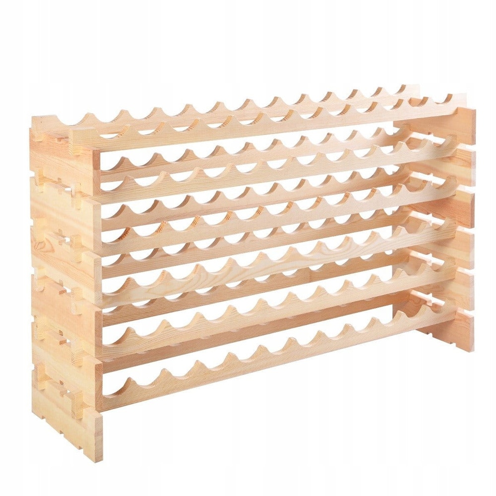 Vinställ i trä för 72 flaskor - Stapelbar design