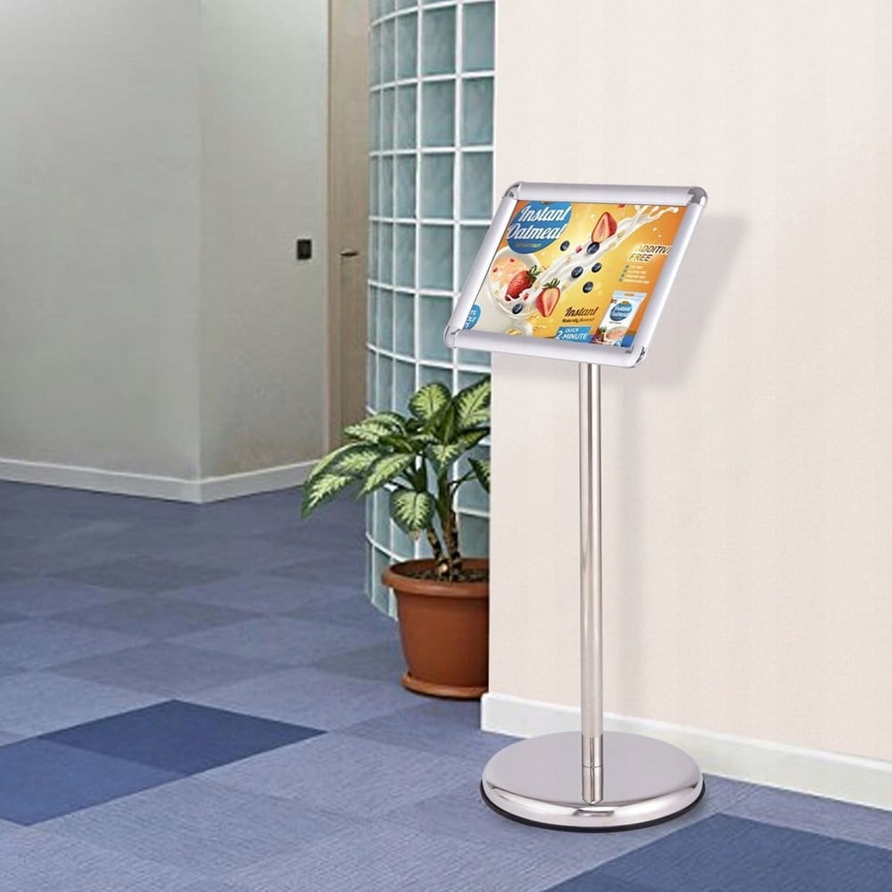 Informationsställ A4 med roterbar ram och justerbar höjd