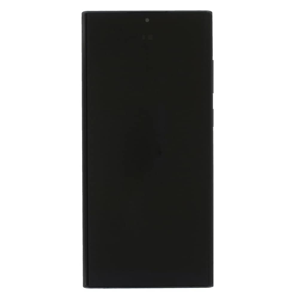 LCD-skärm Samsung Galaxy S22 Ultra - Svart med ram