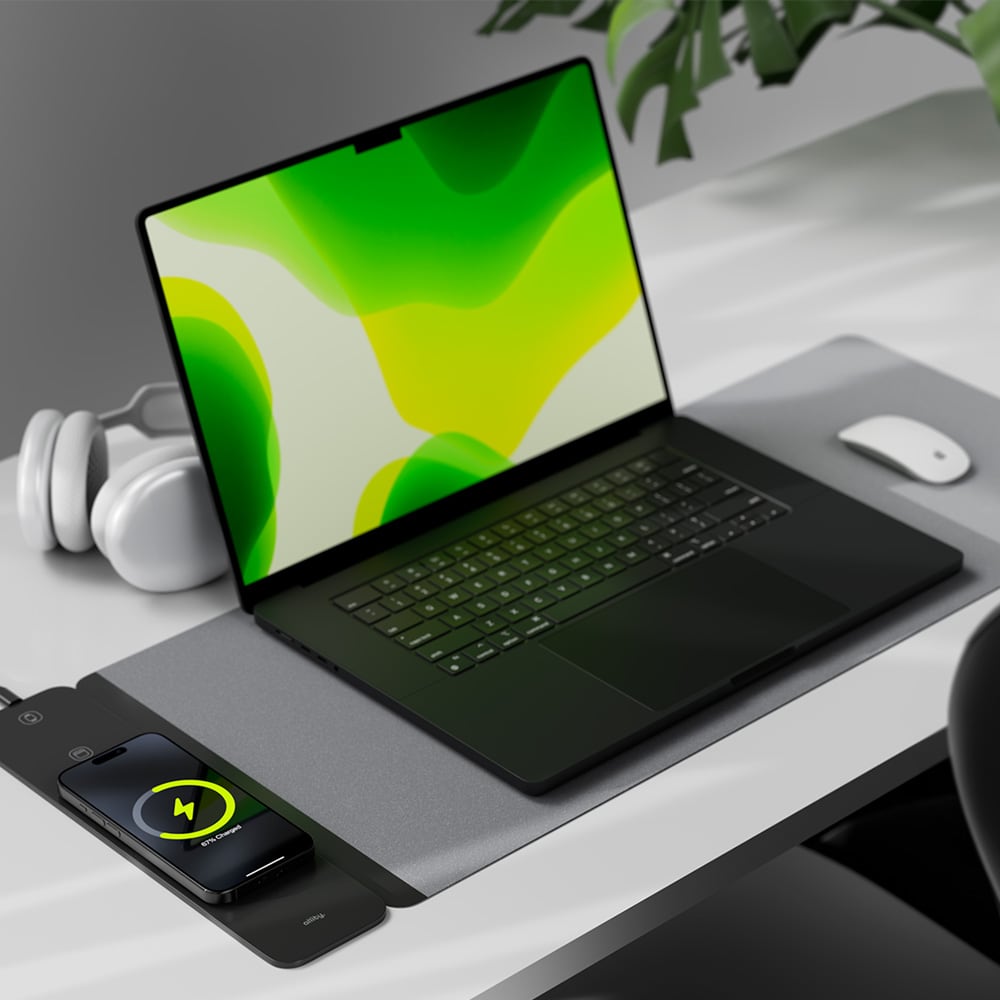 Allity laptopmatta med MagSafe 3-i-1 trådlös laddning