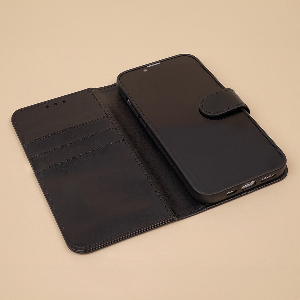 Flip-etui med stativ til Samsung Galaxy A17 5G - Sort