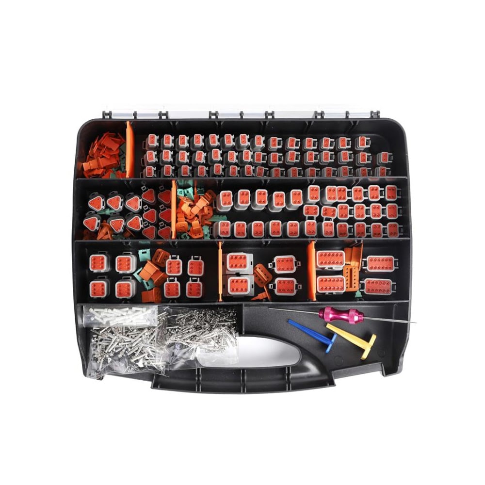 Låda med DT-kontakter 603 delar