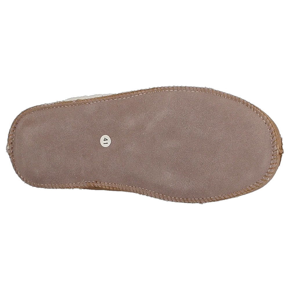 Axelda Maribor Fårskinnstoffla - 41 - Kastanj/Vit