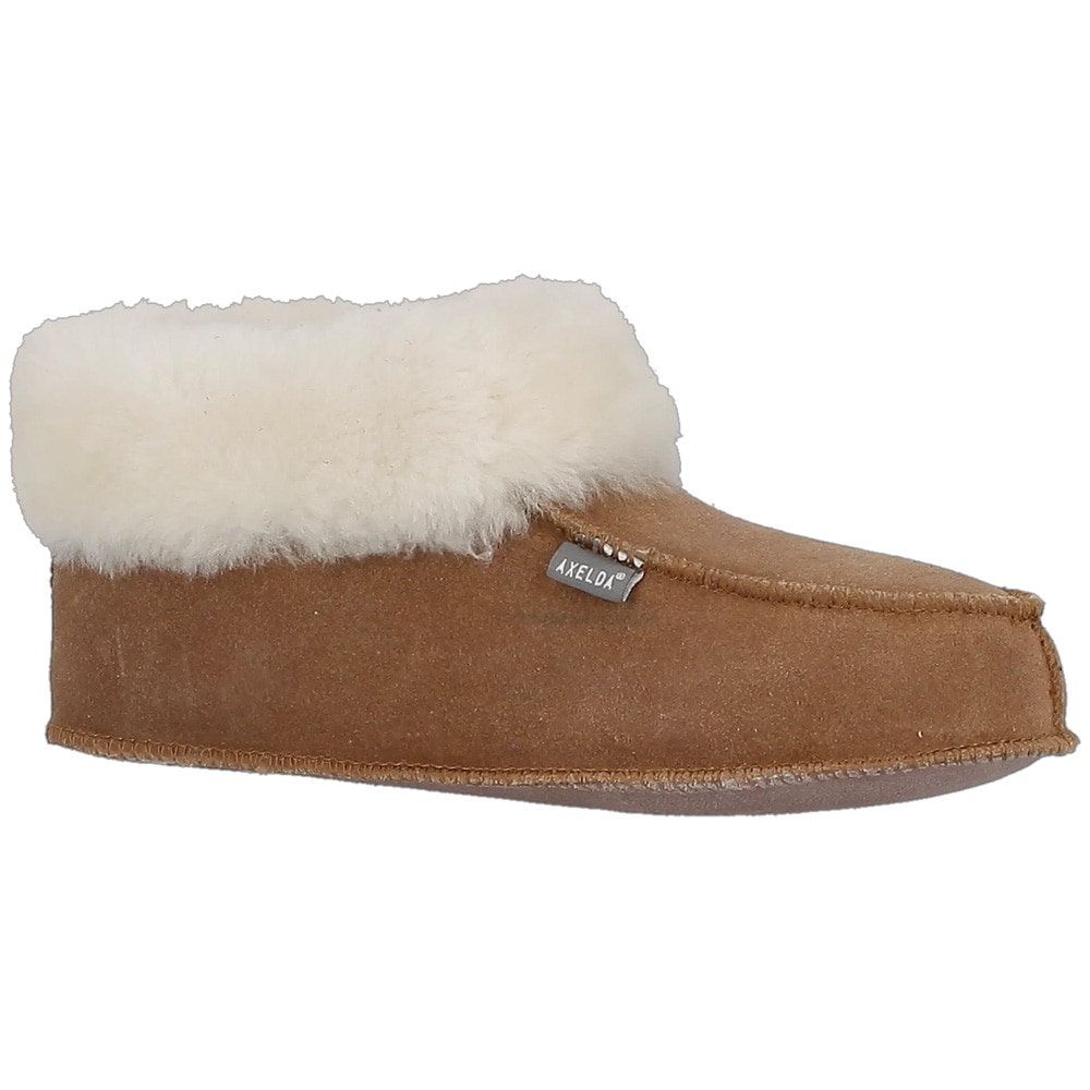 Axelda Maribor Fårskinnstoffla - 41 - Kastanj/Vit