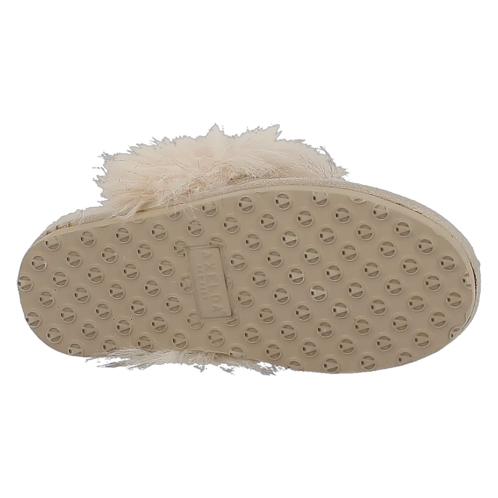 Axelda Nancy Fårskinnstoffla - 38 - Sand/Off White