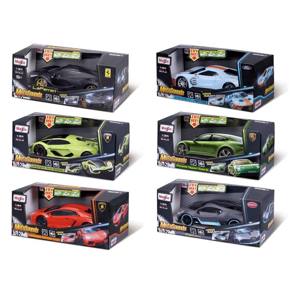 Leksaksbil 1:24 med ljus och ljud