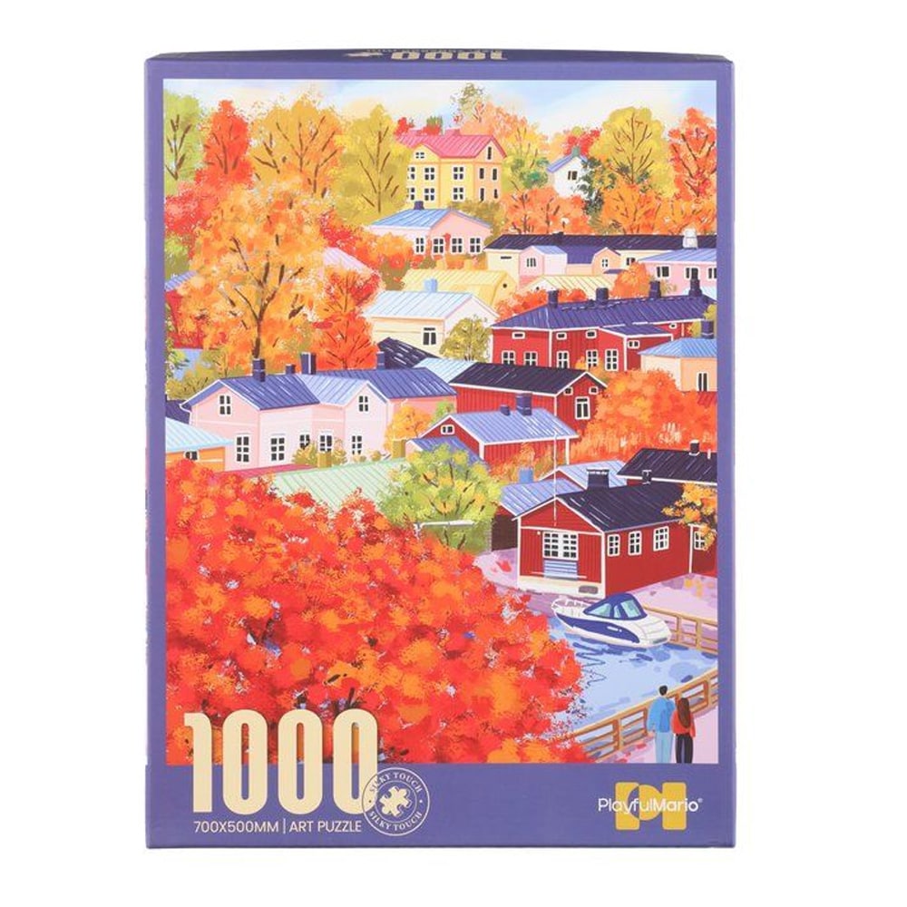 Pussel 1000 bitar med färgstarkt höstmotiv