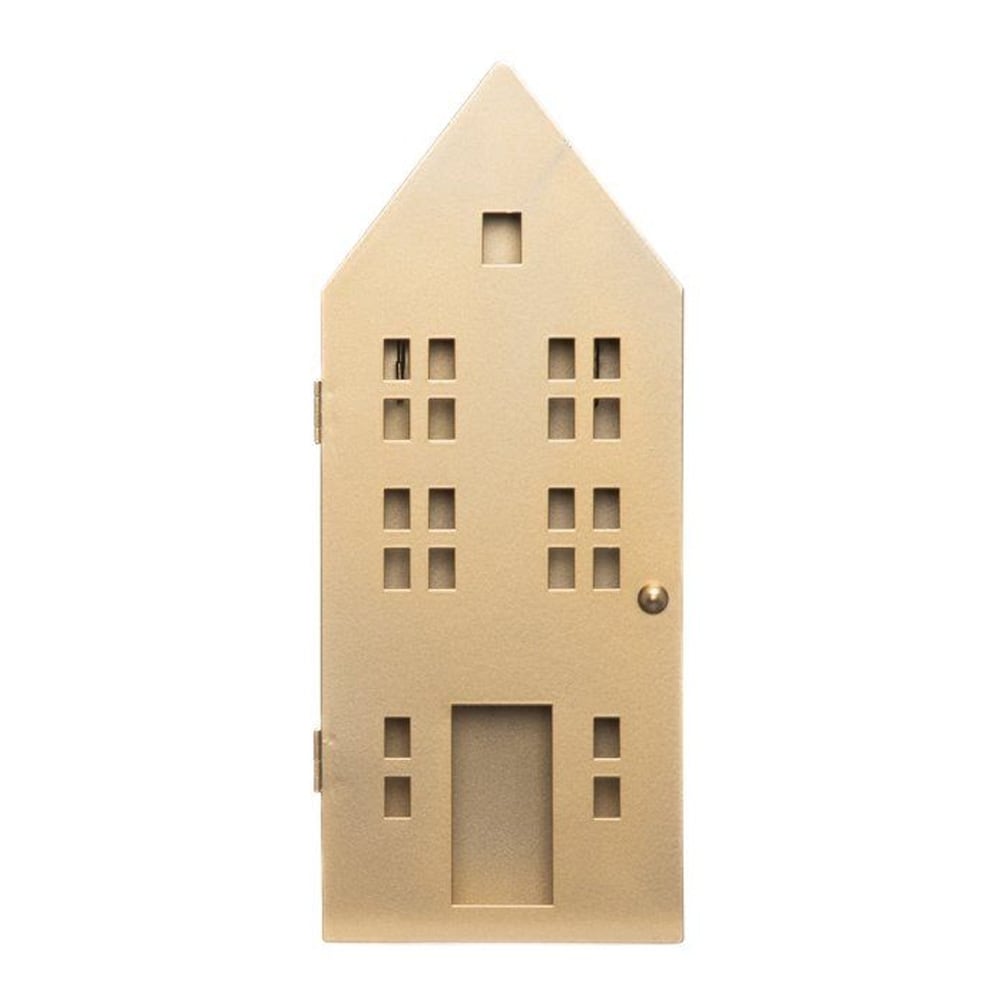 Nyckelskåp med 6 krokar - Guld