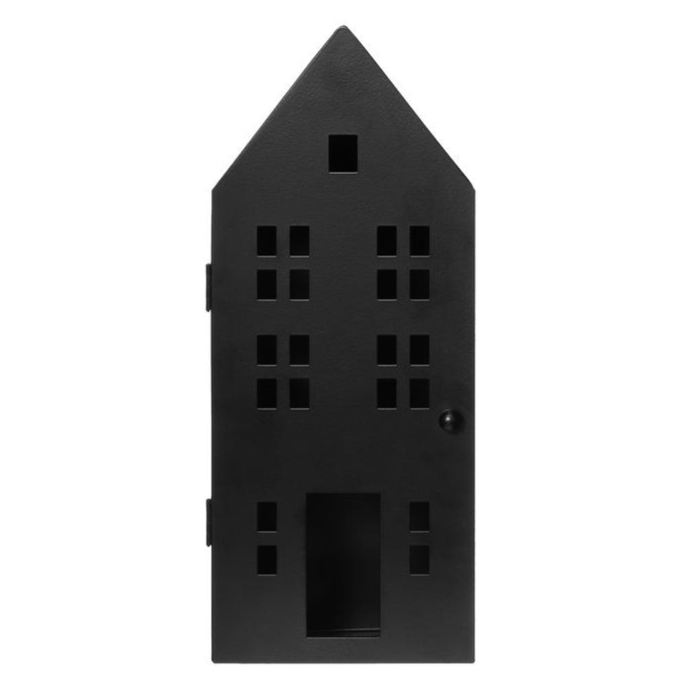 Nyckelskåp med 6 krokar - Svart