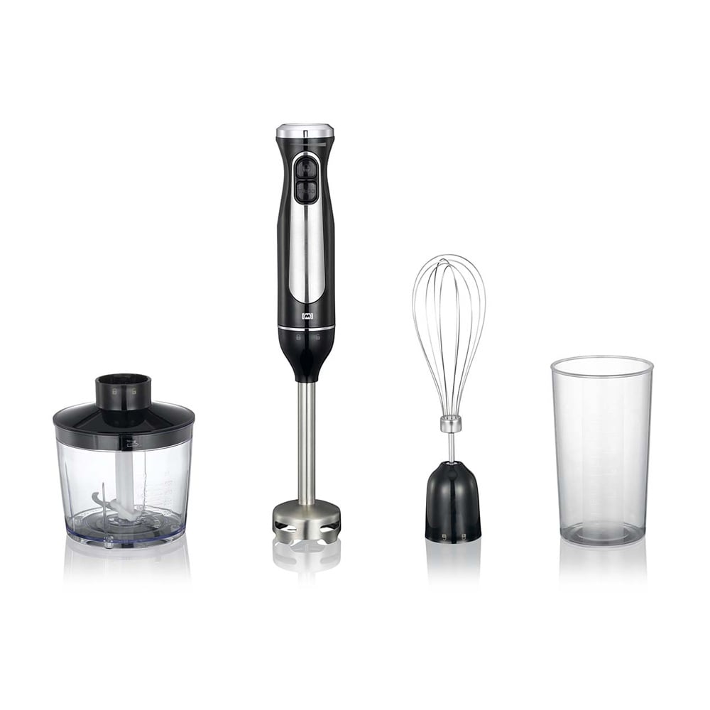 Melissa stavmixer med hackare, visp och mätkopp – 600 W