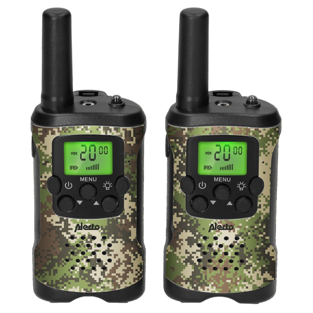 Alecto Walkie Talkies 2-pack – Kamouflage