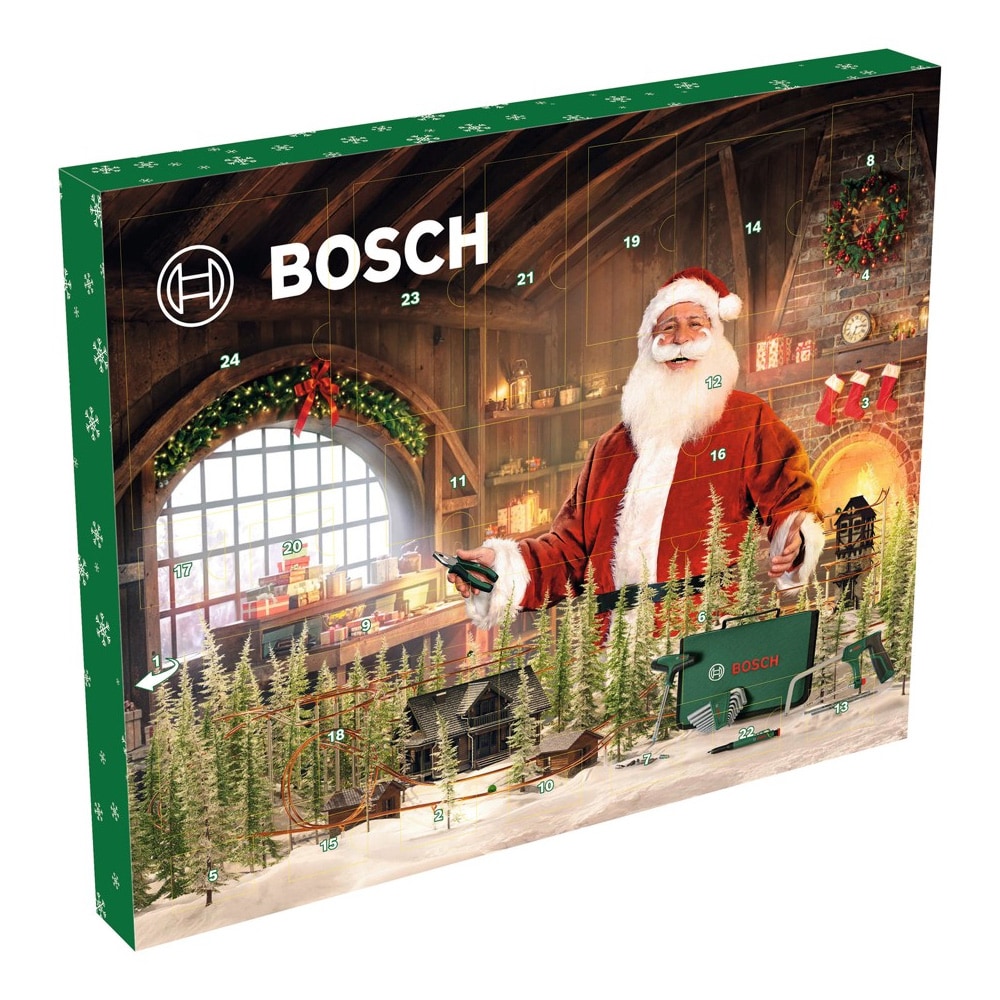 Bosch adventskalender 2025 – verktygskalender med handverktyg